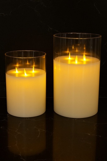 Triple Wick Electronic Candle