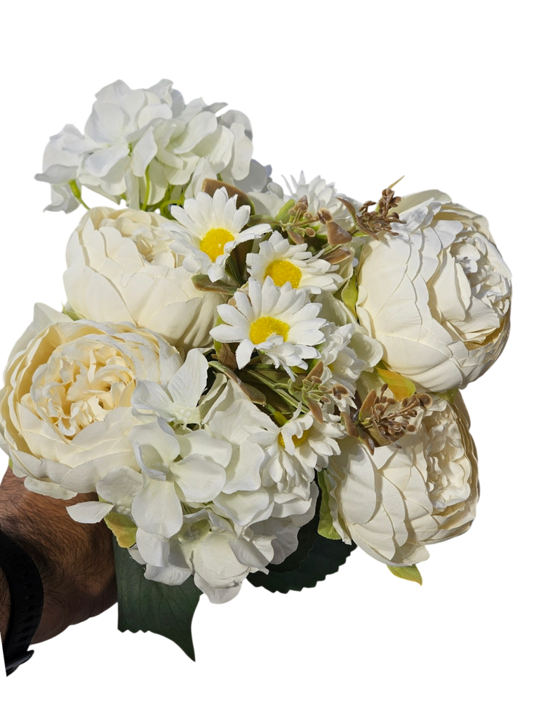 hydrange and peony