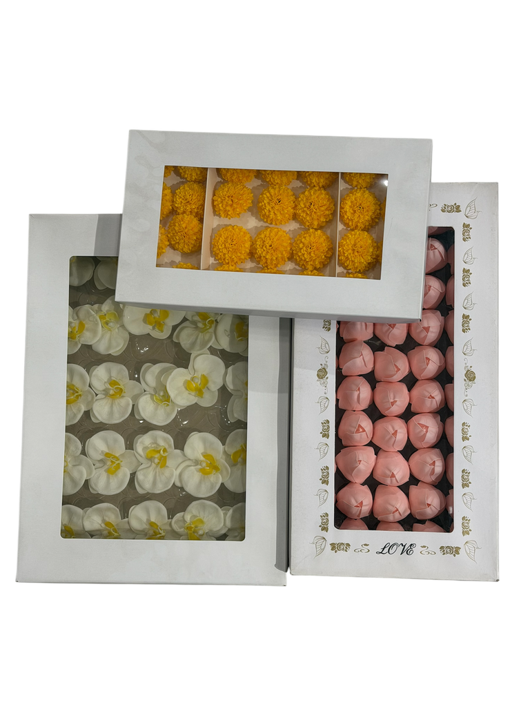 الزهور في الحزمة