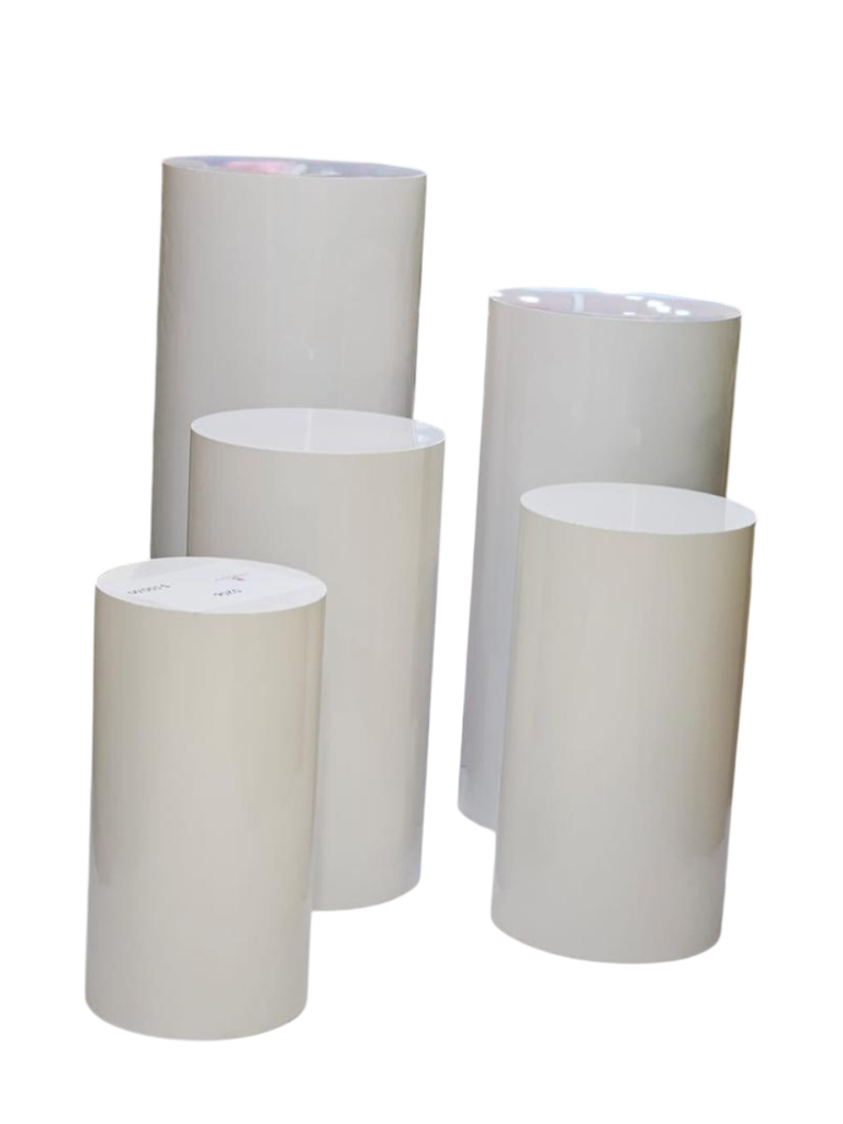 White Barrel Decoration