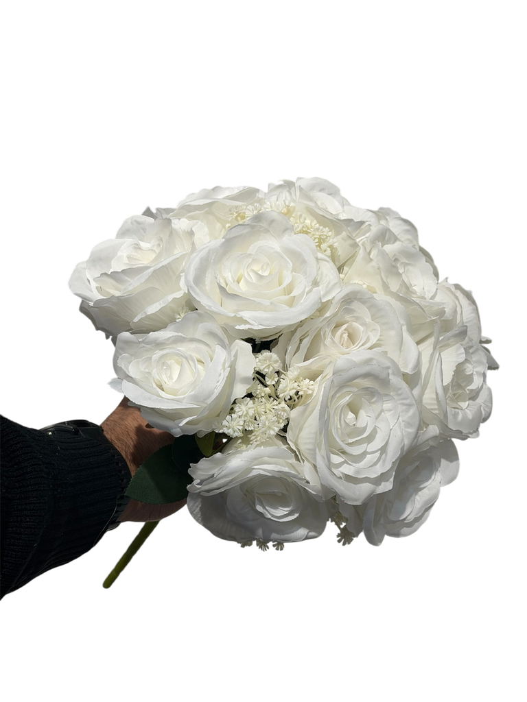 white roses