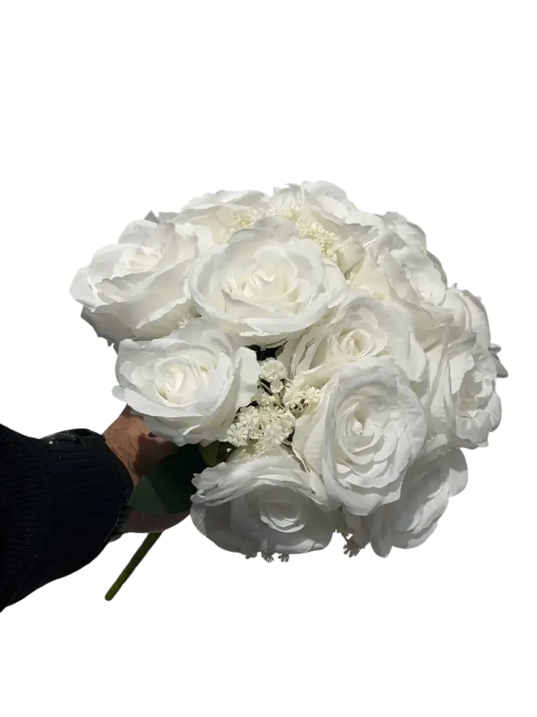 white roses