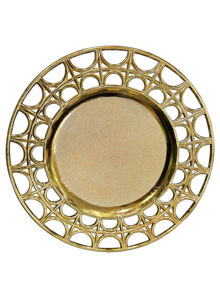 gold charger plate