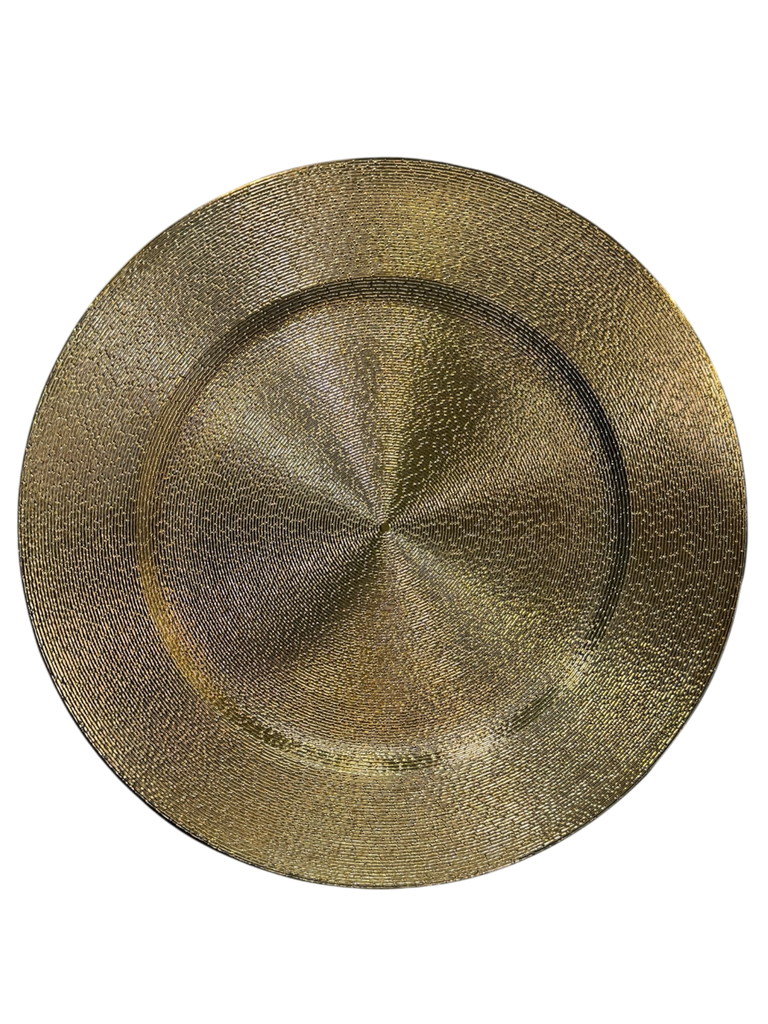 gold charger plate