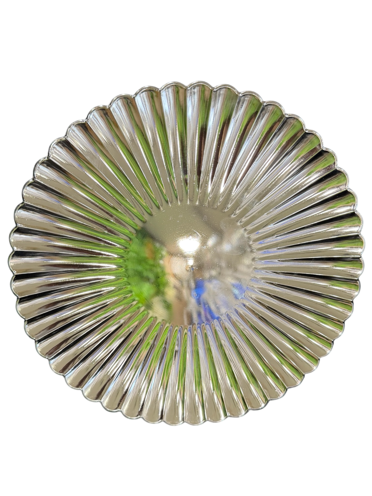 silver charger plate