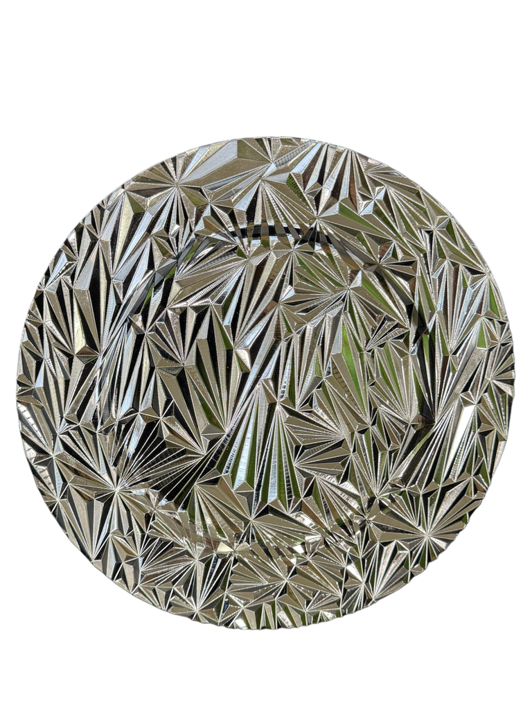 silver charger plate