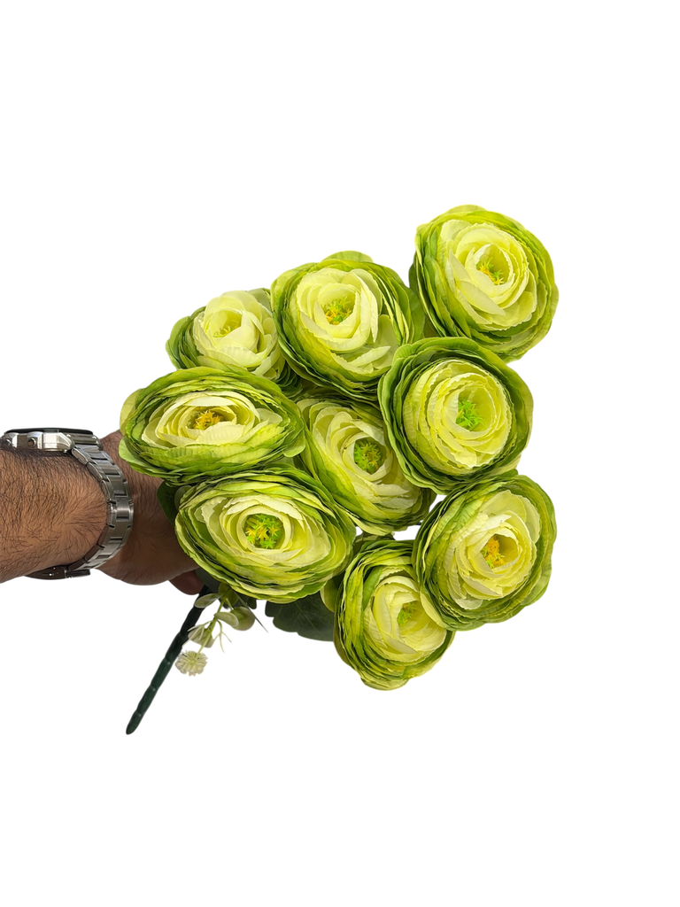 Ranunculus flower green