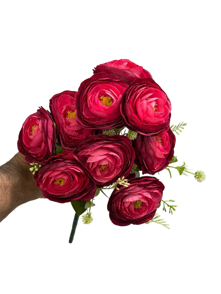 Ranunculus flower burgundy