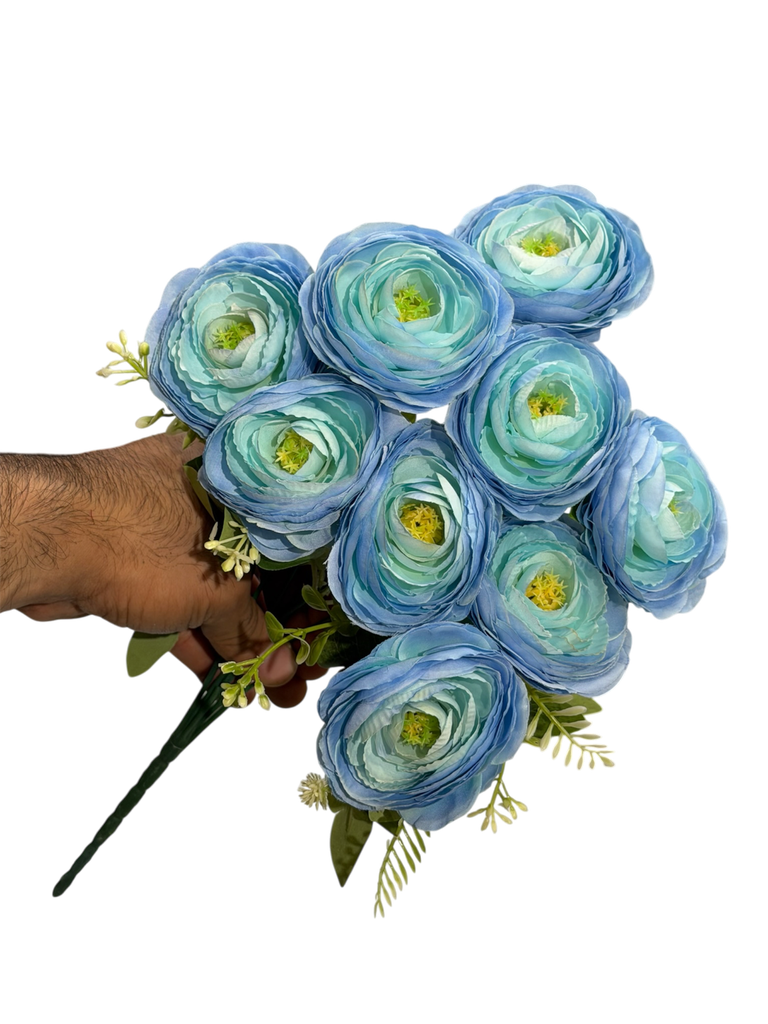Ranunculus flower blue