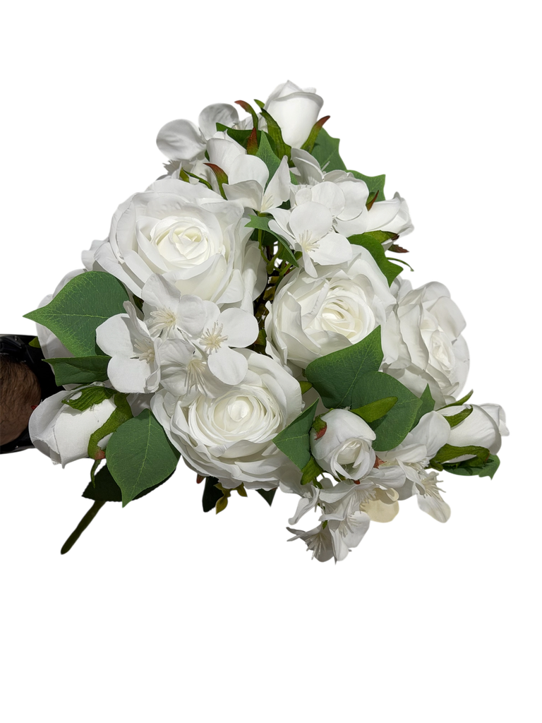 white mini rose