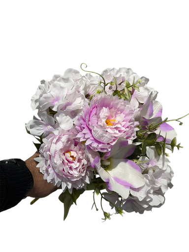 زهور الخليط البنفسجي