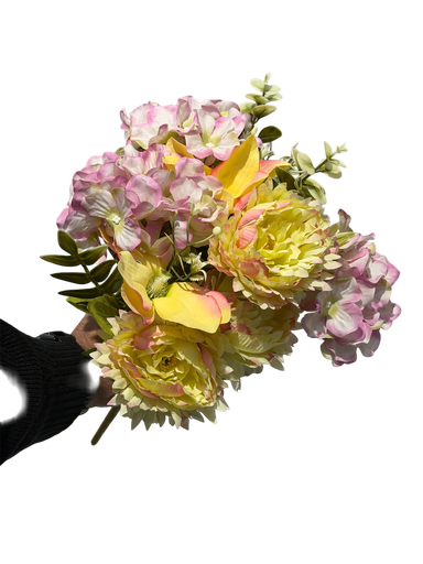 زهور الخليط الأصفر