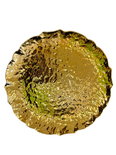 gold charger plate
