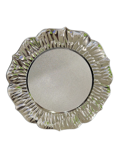 silver charger plate