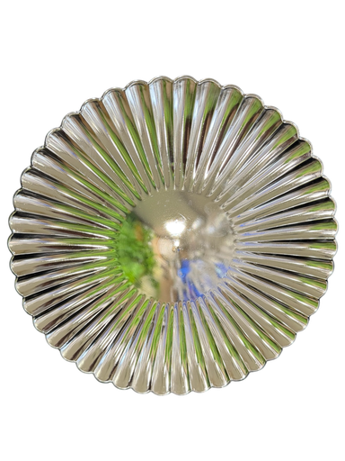 silver charger plate