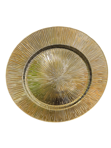 gold charger plate