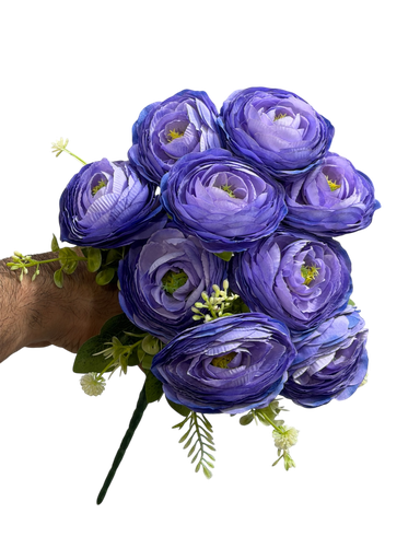 Ranunculus flower dark purple