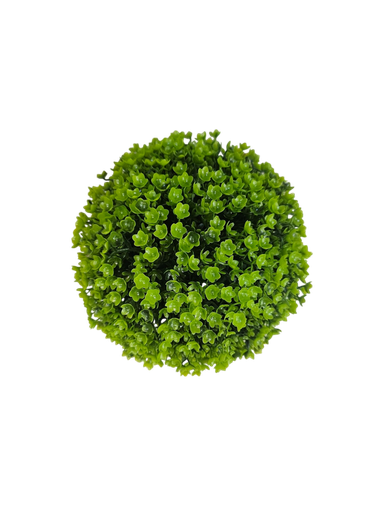 كرة خضراء في الوسط.